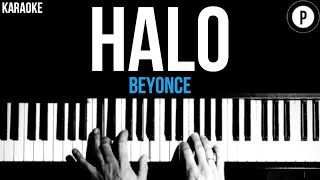 Beyonce - Halo Karaoke SLOWER Acoustic Piano Instrumental Cover Lyrics