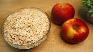 Just mix oatmeal and apples! Make a healthy no-sugar dessert