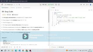 Leetcode.89 Gray Code problem for Interview #whitecoding #leetcode89 #mediumproblem #dsa #code