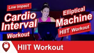 Elliptical Machine HIIT Workout | Low Impact Cardio Interval Workout | Fitscope Studio