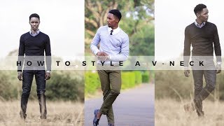 4 BEST WAYS TO STYLE A V-NECK SWEATER || STYLE