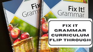 IEW FIX IT GRAMMAR | 👀LOOK INSIDE 👀 | HOMESCHOOL GRAMMAR CURRICULUM