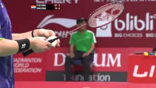 TOTAL BWF World Championships 2015 | Badminton Day 2 R64 M11-XD | Fuc/Mic vs Dre/Dim