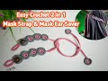 Easy Crochet 2 in 1 Mask Strap & Mask Ear Saver //  Strap & Konektor Masker Rajut Simpel // Subtitle