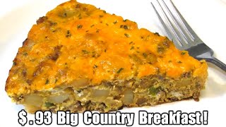 AMAZING $.93 Big Country Breakfast - Eating On A Budget - The Wolfe Pit