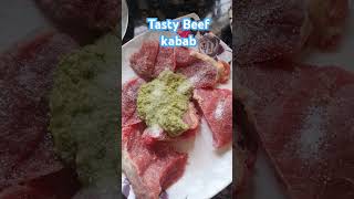 ##tasty beef kabab recipe by microoven in 8 minutes# beef kabab with soya sauce #  follow for more 😋