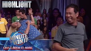 Negi, pilit na iniwasan ang halik ni Long | Minute To Win It