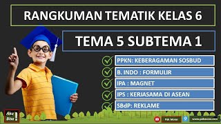 RANGKUMAN TEMA 5 SUBTEMA 1 KELAS 6