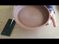 Making a slab blate (bowl/plate) using bisque slump mold -  tips for handbuilding and sliptrailing