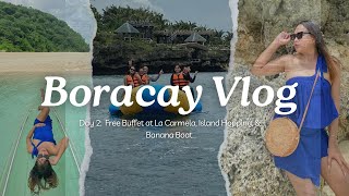 Boracay 2024 Vlog Day 2: Free Buffet at La Carmela, Island Hopping, \u0026 Banana Boat