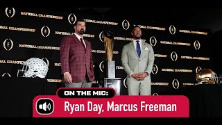 Ohio State's Ryan Day and Notre Dame's Marcus Freeman at NCG Press Conference