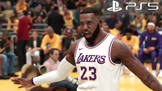 LA Lakers VS Warriors | 2021 Updated Roster | PS5 Gameplay