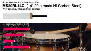 TAMA Super Sensitive Hi-Carbon Snare Wires -MS20RL14C (14\