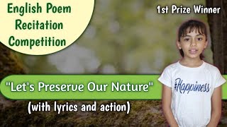 English Poetry Recitation Competition for Class 3 , Class 4, Class 5 | English Poem On Nature