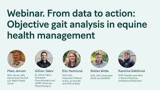 Webinar: From data to action, objective gait analysis in equine health management