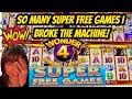 MAX BET-HOW MANY SUPER FREE GAMES? BIG WIN!