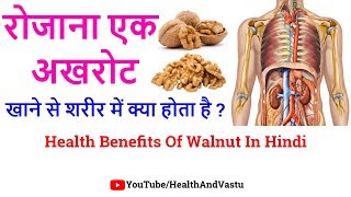 रोजाना एक अखरोट खाने से शरीर में क्या होता है - Health Benefits Of Walnut In Hindi