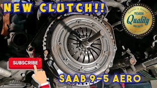 SAAB 9-5 Aero New clutch install DIY. Part 2