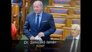 Dr. Simicskó István napirend előtti felszólalása - 2024.09.30.