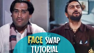 How to Make Face Swap Videos with Android - Dhoni virat anushka mere samne wali khidki me meme