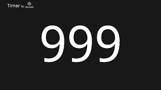 999 Second Countup Timer