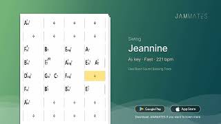 [JAZZ STANDARD] Jeannine (A♭, 221bpm, Swing) I Jazz Backing Track