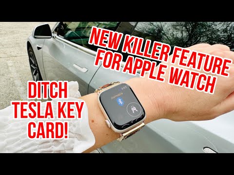 Soon you could unlock your Tesla with your Apple Watch built-in