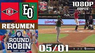 Resumen: Leones del Escogido vs Estrellas Orientales | Round Robin (05/01/2025)