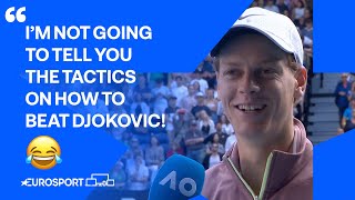 Jannik Sinner stuns defending champion Novak Djokovic to reach final 🤩 | Australian Open 2024 🇦🇺
