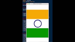 Draw Indian Flag using Python turtle | CodersArts