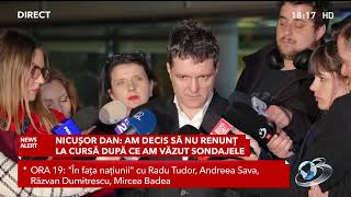 Nicușor Dan, după ce s-a chinuit 2 ore să o convingă pe Elena Lasconi să se retragă: V-am spus să nu