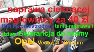 Przekładnia kierownicza Opel Vectra C Signum wymiana uszczelnienia na samochodzie LIPA, ALE DZIAŁA