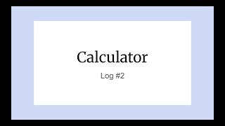 First Python Project | Log #2