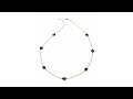 Rarities Sapphire and Moonstone 36in. Necklace