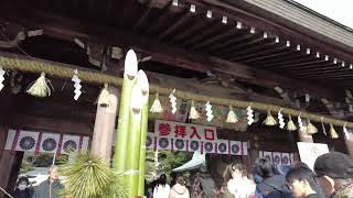 三河國一之宮 砥鹿神社の門松