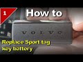 1. Volvo sport key tag Battery replacement #Volvo #smartkey