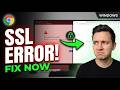 Fix ERR_SSL_PROTOCOL_ERROR on Windows | Step-by-Step Guide