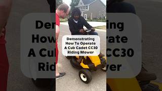 💥 Demonstrating How To Operate A Cub Cadet CC30 Riding Mower👍 #cubcadet #cubcadetcc30 #ridingmower