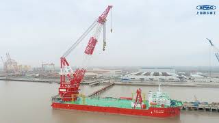 ZPMC’s 4000T Full-rotating Floating Crane held its delivery ceremony