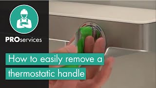 How to easily remove a thermostatic handle