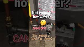 DIY- Not enough hot water|Water heater temperature knob settings