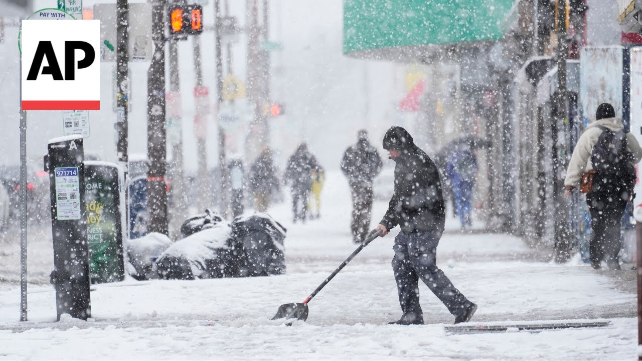 Winter Storm Hits Northeast, Closing Schools And Cancelling Flights ...