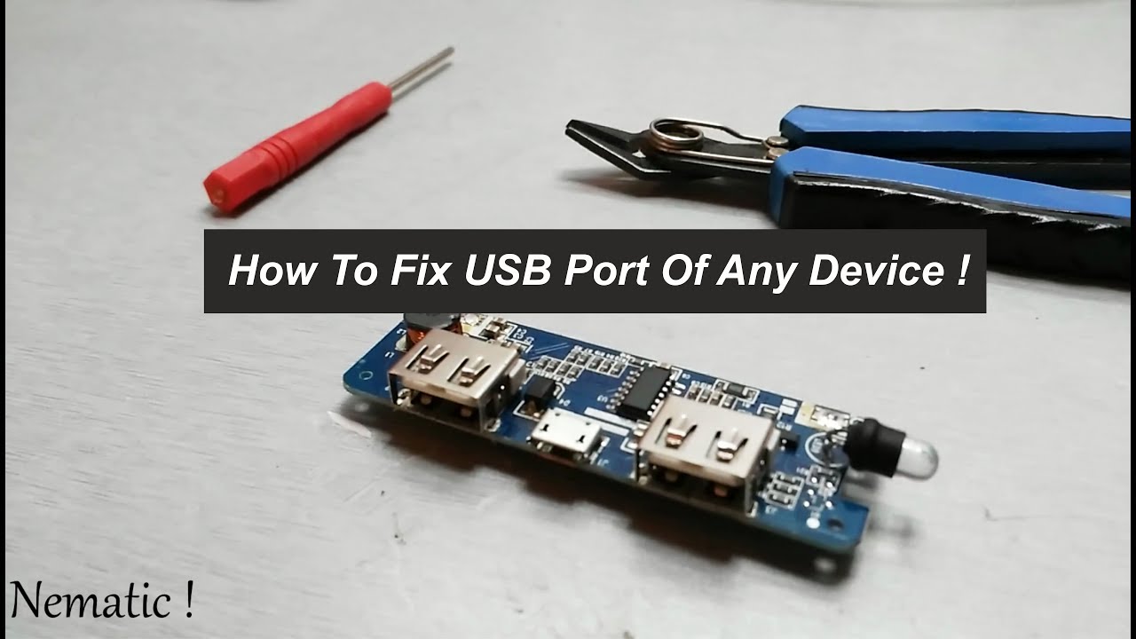 How To Fix USB Port Of Any Device ! - YouTube