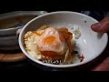 asmr eating sounds 咀嚼音 えび天鍋焼きうどんを食べるオヤジ動画