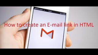 Creating an E-mail Link in HTML
