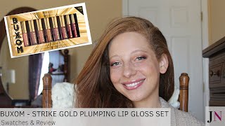 Buxom Strike Gold Plumping Lip Gloss Set - Review \u0026 Swatches