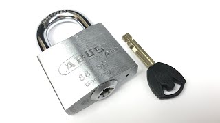 New Abus Plus 88/50 padlock,  picked with a custom made pick.