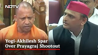 Yogi Adityanath, Akhilesh Yadav Spar In UP Assembly Over Prayagraj Shootout