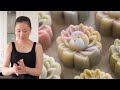 White Sesame Snow Skin Mooncakes | 白芝麻冰皮月饼