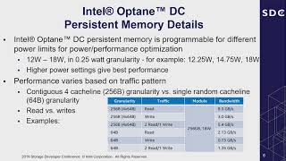 Intel Optane DC Persistent Memory Performance Review (SDC 2019)